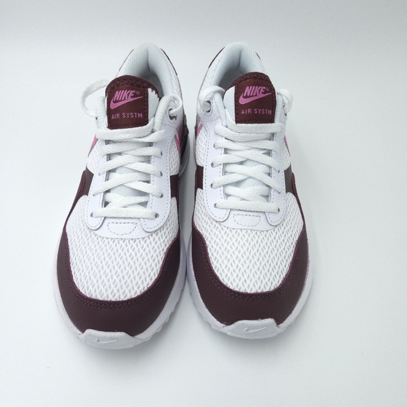 AIR MAX SYSTM (GS) White/Burgandy/Pink  Kids Shoes   DQ0284 116 - Picture 5 of 9